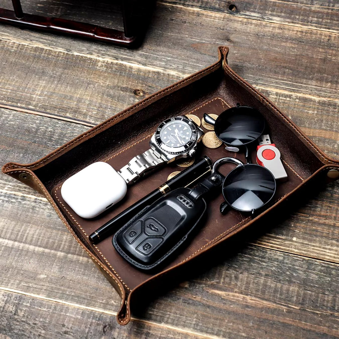 Luxurious Leather Tray