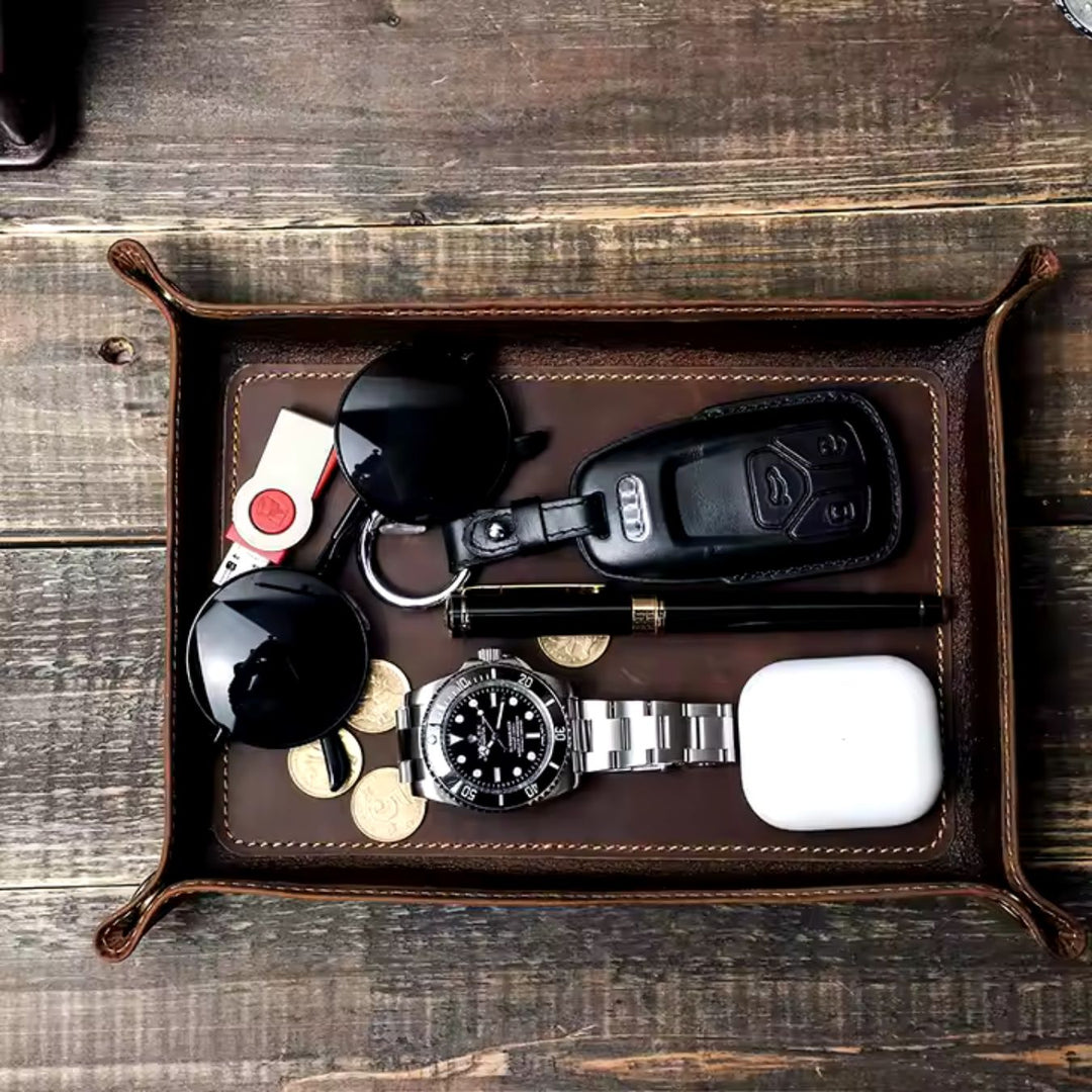 Luxurious Leather Tray