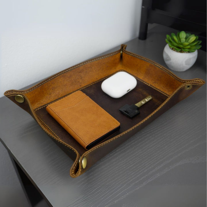 Luxurious Leather Tray