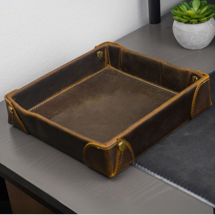 Hard Leather Tray